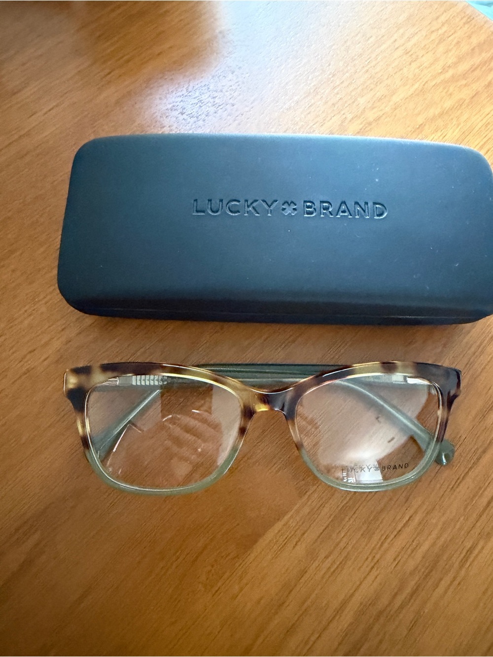 Lucky Brand Tortoiseshell to Light Green Gradient Women's Eyeglass Frames